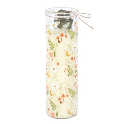 Fairy Folklore Print Moss & Sandalwood Tube Candle